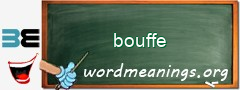 WordMeaning blackboard for bouffe